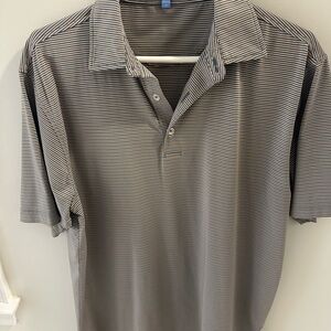 Striped Gray Polo Shirt